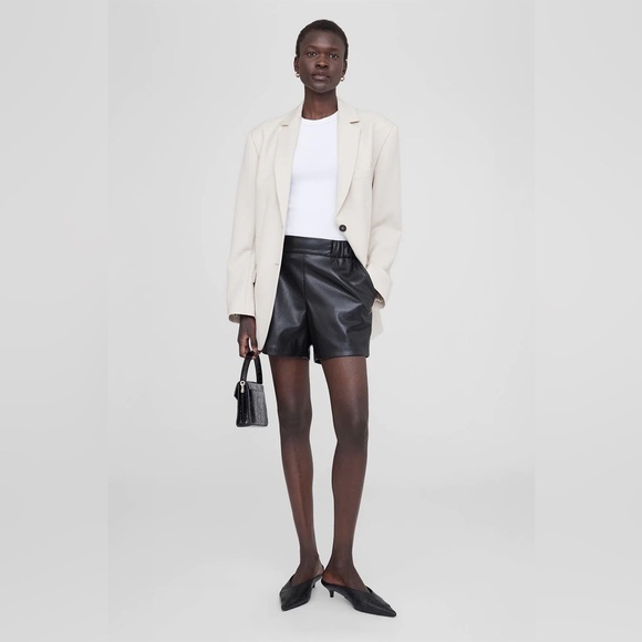 Anine Bing Pants - NWT Anine Bing Koa Faux Leather Shorts
